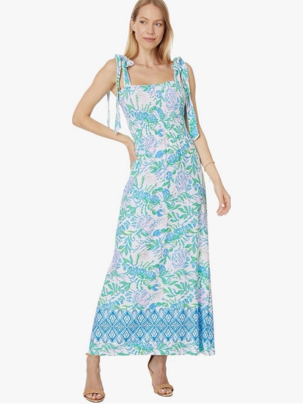 LILLY PULITZER KAILUA MAXI DRESS in JUST A PINCH ENGINEERED DRESS. Size XS